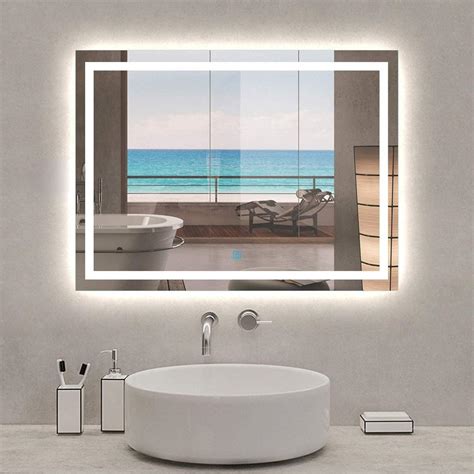 Large Led Light Bathroom Mirror