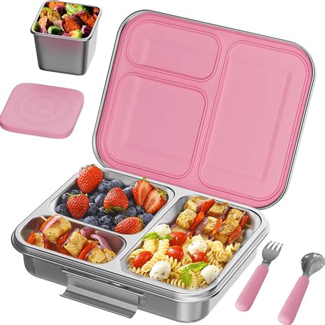 Large Bento Lunch Box with 5 Compartments, Leakproof Lunch