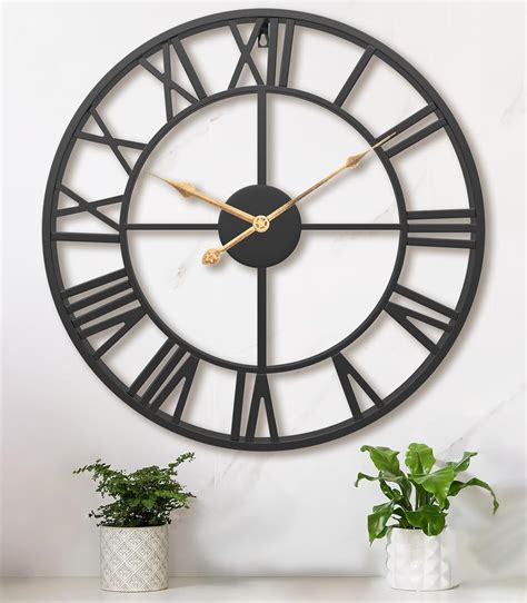 Large Metal Oversized Wall Clock