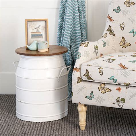 Large Milk Can Side Table