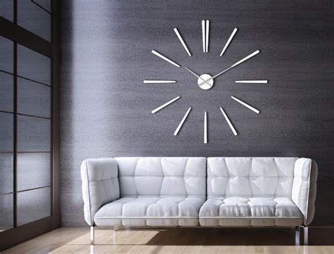 Large Modern White Wall Clock