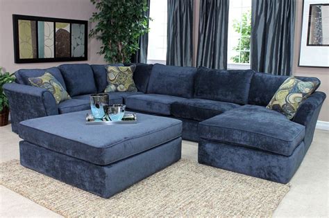 Large Navy Blue Sectional