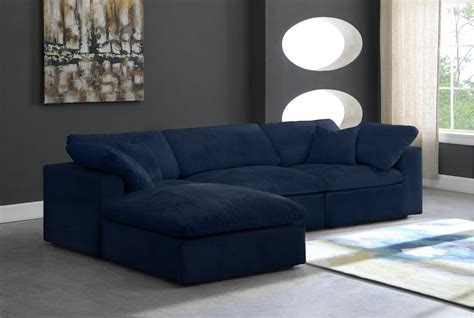 Large Navy Sectional
