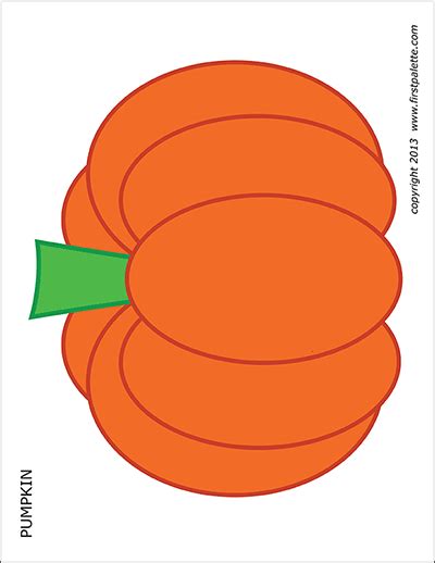 Large Orange Pumpkin Printable