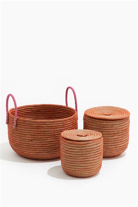 Large Orange Storage Basket