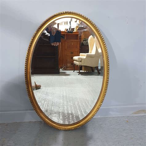 Large Oval Gilt Mirror