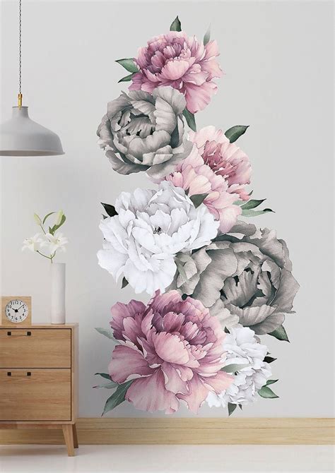 Large Peony Wall Decals