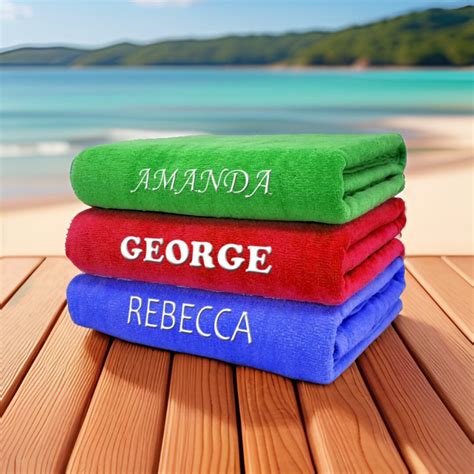 Large Personalised Beach Towels