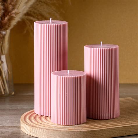 large pink candle