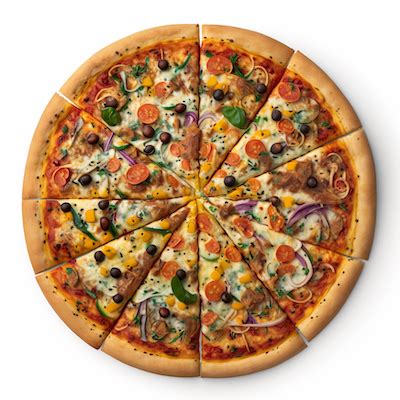 how many slices in large pizza