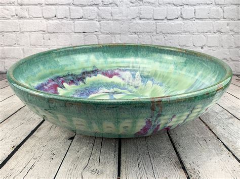 Large Pottery Serving Bowl