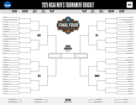 Large Print Printable Bracket