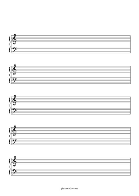 Large Printable Blank Sheet Music