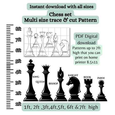 Large Printable Chess Pieces