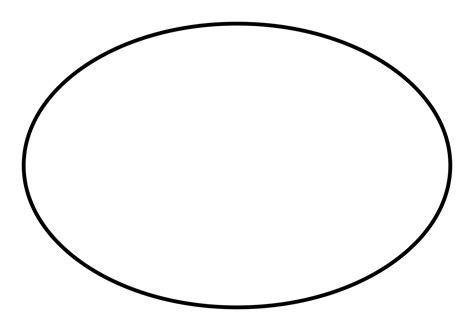 Large Printable Elipse Shape