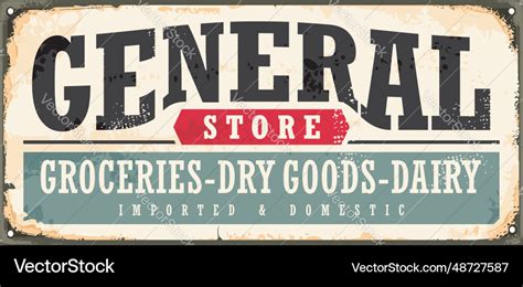 Large Printable General Store Signs