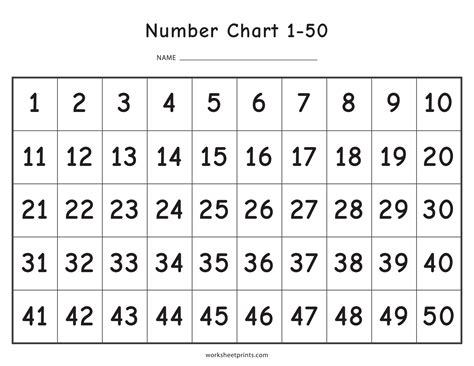 Large Printable Numbers 1 50 Pdf