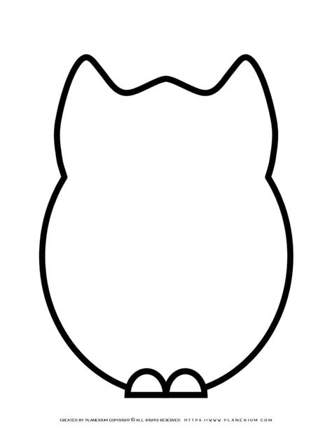 Large Printable Owl Template