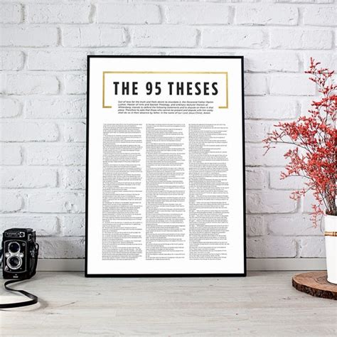 Large Printable Picture 95 Theses