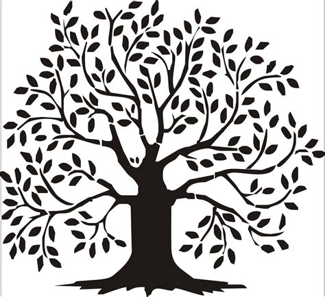 Large Printable Tree Stencil