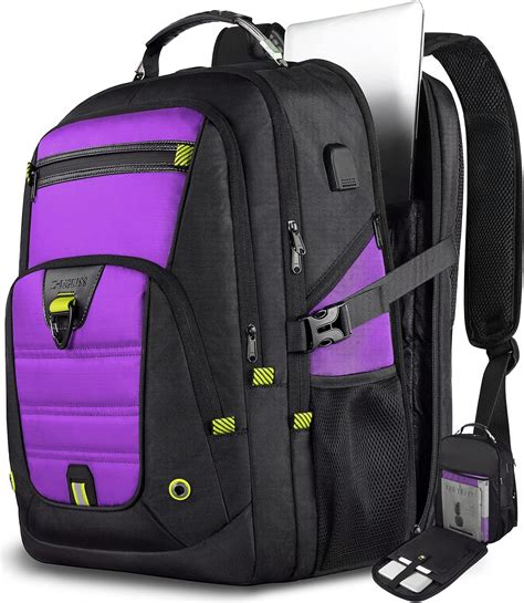 Large Purple Laptop Backpack