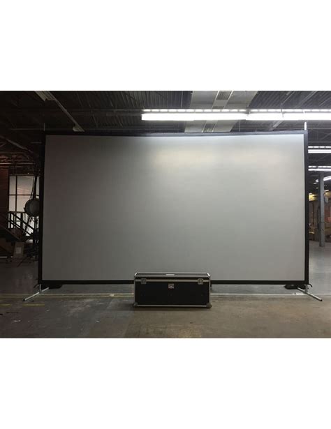 large rear projection screen and projector