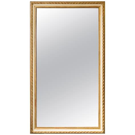 Large Rectangular Gold Framed Mirror