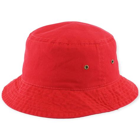 Large Red Bucket Hat