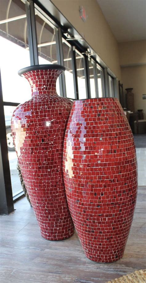 Large Red Vases Floors