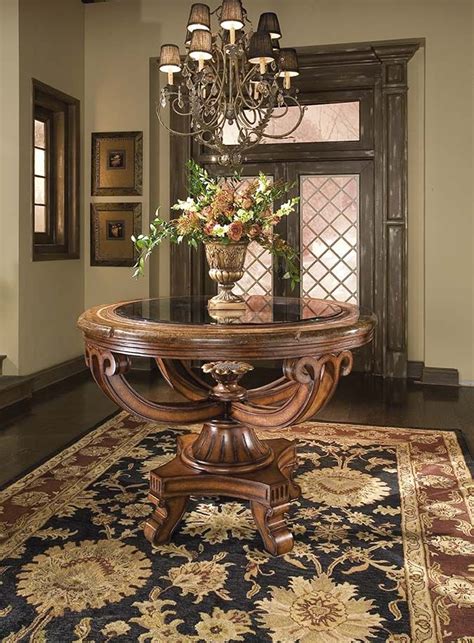 Large Round Table For Foyer