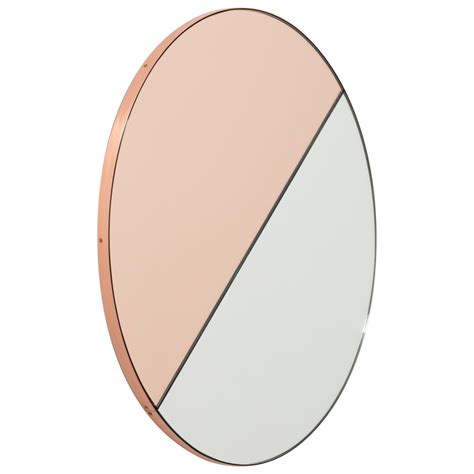 Large Round Wall Mirrors Copper