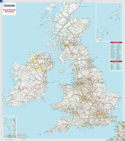 Large Scale Road Map Of Uk