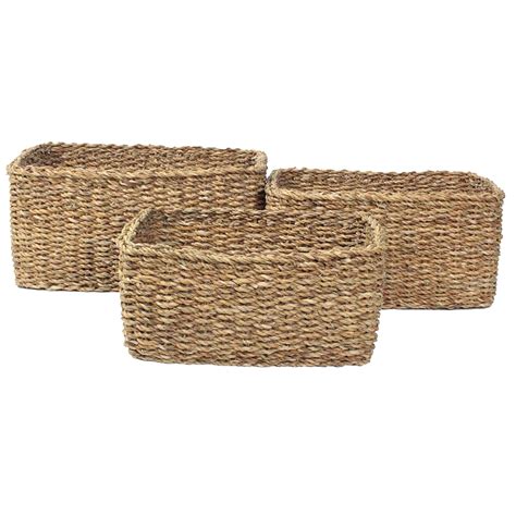Large Seagrass Basket Rectangle