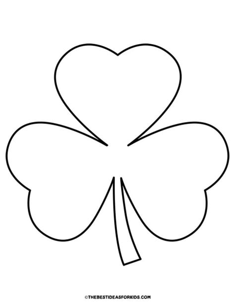Large Shamrock Template Printable