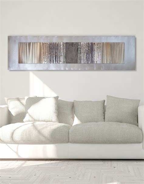 Large Silver Framed Wall Art