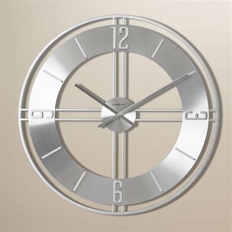 large silver wall clocks