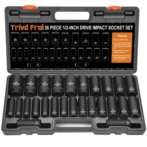 Large Socket Set 1/2 Drive