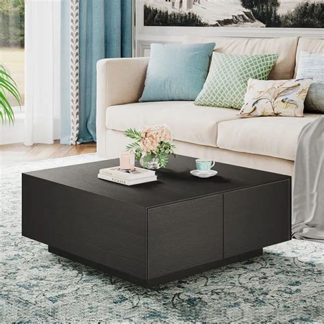 Large Square Black Coffee Tables
