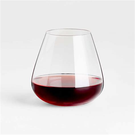 Large Stemless Red Wine Glasses
