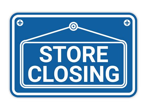 Large Store Closing Signs