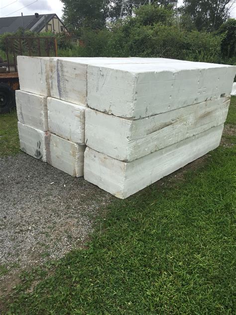 large styrofoam blocks