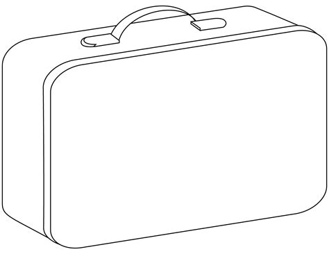 serverkit.org:large suitcase coloring page