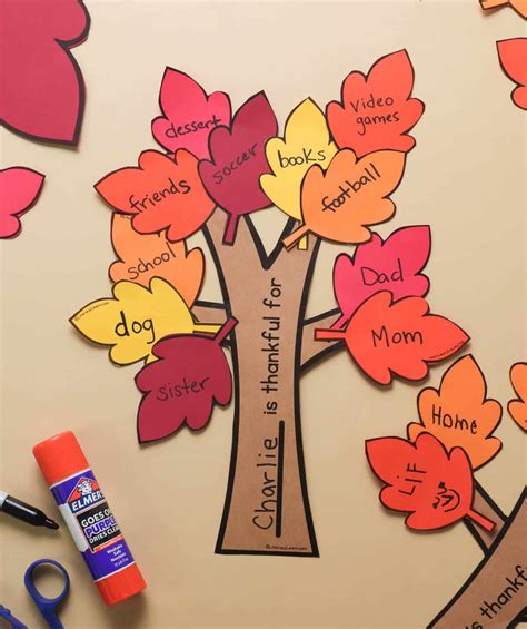 Large Thankful Tree Printable