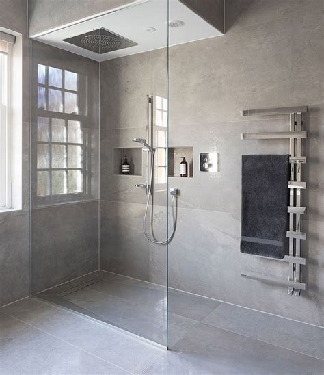 Large Tile Shower Layout