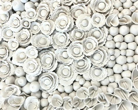 Large White Flower Wall Decor