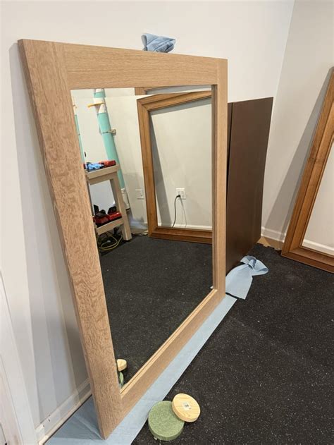 Large White Oak Mirror