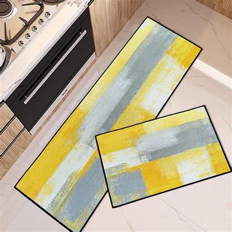 Large Yellow Kitchen Rug