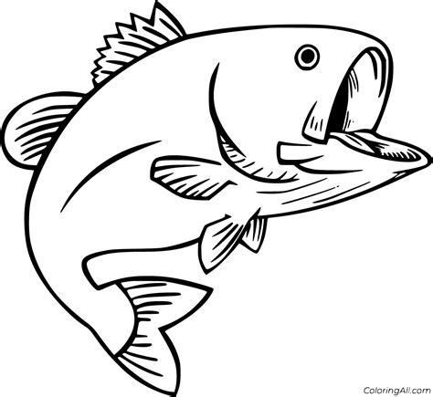 Largemouth Bass Printable Fish