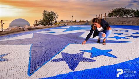 Largest Bottle Cap Mosaic