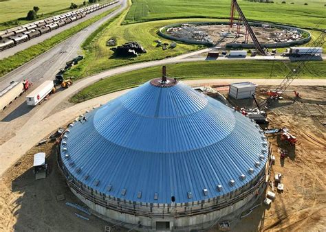 Largest Grain Bin Being Built